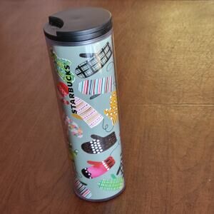 Starbucks Travel Mug Tumbler Coffee Winter Mittens 16oz